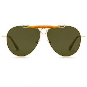 Krewe Merrymen Sunglasses in 18K + Matte Amaro Polarized